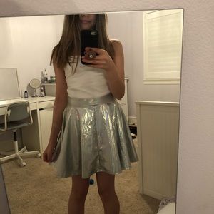 Holographic costume skirt